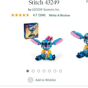 LEGO Disney Stitch Building Set - Blue, Pink, Yellow